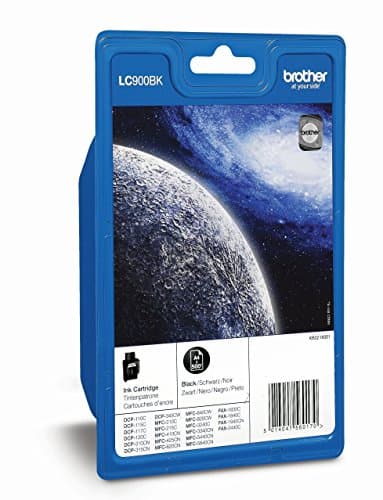 Image of Brother LC900BK Ink Cartridge - Black, 500 Pages, Inkjet
