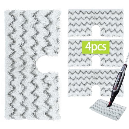 Image of JUYLTOOL 4 Pack S6003UK Pads Replacement Shark Steam Mop S6001UK S6003UK S6005UK Klik n' Flip Corded Steam Pocket Mop,Reusable&Machine Washable.for All Hardwood Floors