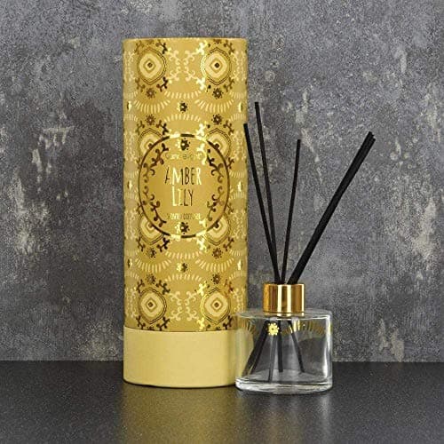Image of Candlelight Bohemian Reed Diffuser in Gift Box Amber Lily Scent 150ml
