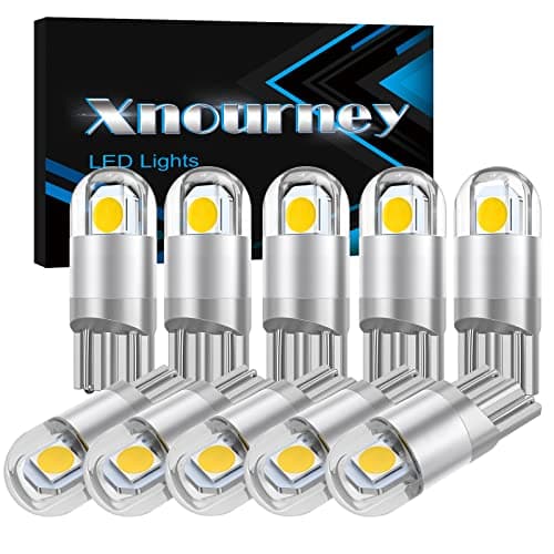 Image of Xnourney 194 Led Car Bulb 3030 Chipset 2SMD T10 194 168 W5W Led Wedge Light Bulb 1.5W 12V License Plate Courtesy Step Map Lights Trunk Lamp Clearance Lights (10pcs)