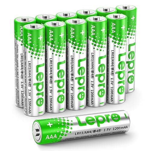 Image of Lepro AAA Alkaline Batteries 12 Pack, 1200mAh Triple A Battery with Anti-Leakage Technology, High Capacity, Long Lasting Power, 1.5 Volt LR03 MN2400 AAA Battery Pack for Clocks Remotes Mouse Torch
