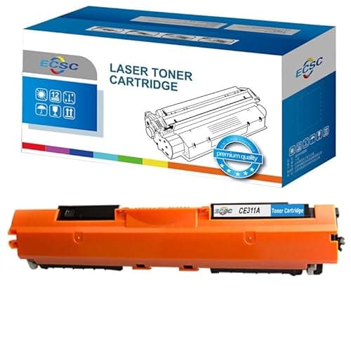 Image of ECSC Compatible Toner Cartridge CE311A Replacement for HP TopShot LaserJet Pro M270 Series, M275, M275a, M275nw, M275s, M275t, M275u Printers HP Color LaserJet Pro CP1000 Series (Cyan, 1-Pack)