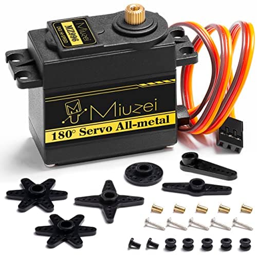 Image of Miuzei 15KG Digital Servo Motor Metal Gear High Speed Torque Servo Motor for RC Car 1:8 1/10 12 Helicopter Airplane Car Boat Robot Arm Control (1pcs)