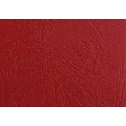 Image of GBC CE040031 A4 Leather Grain Binding Covers 250gsm - Red