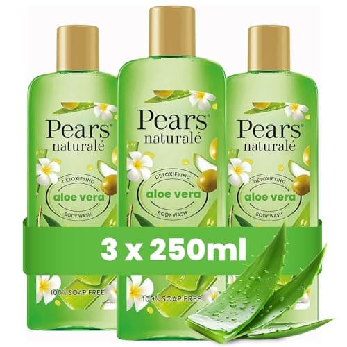 Image of Pears Naturalé Body Wash For Detoxified Glowing Skin, Moisturising & Refreshing - Aloe Vera, Pack of 3 (3 x 250 ml)