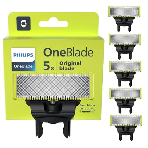 Image of Philips OneBlade 5 Stainless Steel Original Replacement Blades Compatible with all OneBlade Electric Razors (model QP250/50)