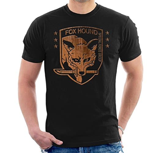 Image of Foxhound Special Forces Group Metal Gear Solid Men's T-Shirt Black