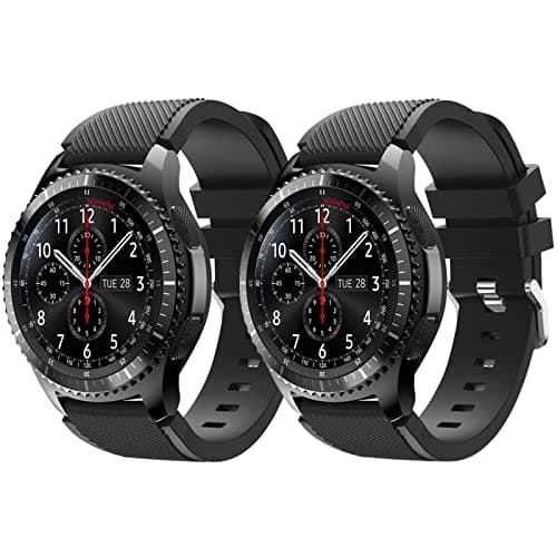 Image of Vozehui Band Compatible with Samsung Gear S3 Frontier/Gear S3 Classic/Galaxy 46mm/huami amazfit 2/huawei GT watch/huawei 2 pro smartwatch watch,soft silicone sport band