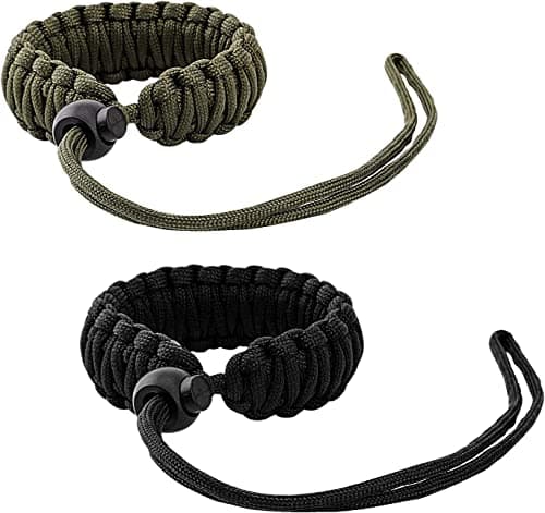 Image of MoKo Wrist Strap for Camera, [Pack of 2] Adjustable Wrist Strap for Camera, Binoculars and Camcorders, Nikon/Canon/Sony/Panasonic/SLR/DSLR – Black & Army Green