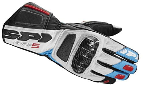 Image of SPIDI Motorcycle Gloves Str-5 A175, Red/Light Blue, Size M