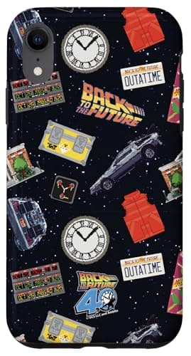 Image of Back To The Future 40th Anniversary Starry Collage AOP Case for iPhone XR