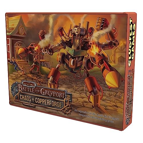Image of SlugFest Games: Battle for Greyport: Chaos in Copperforge Expansion - Cooperative Deckbuilding Game in The Red Dragon Inn World, Ages 13+, 2-5 Players