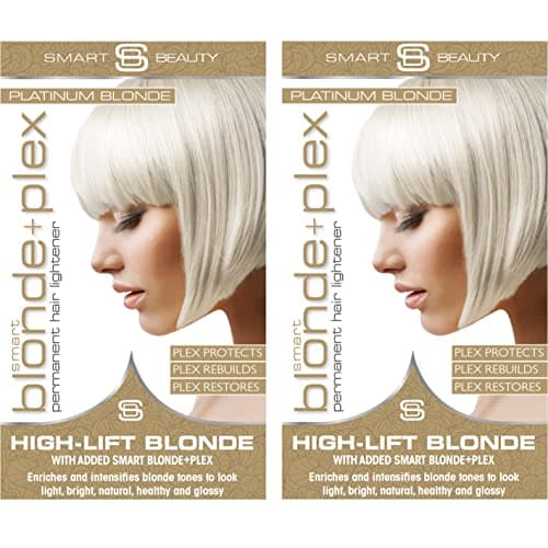 Image of Platinum Blonde Hair Dye with added Plex Hair Care Conditioner, Permanent Hair Colour with Natural Platinum Hair Toner for Blonde Hair, Vegan Hair Dye, Cruelty-Free - Smart Beauty (Pack of 2)