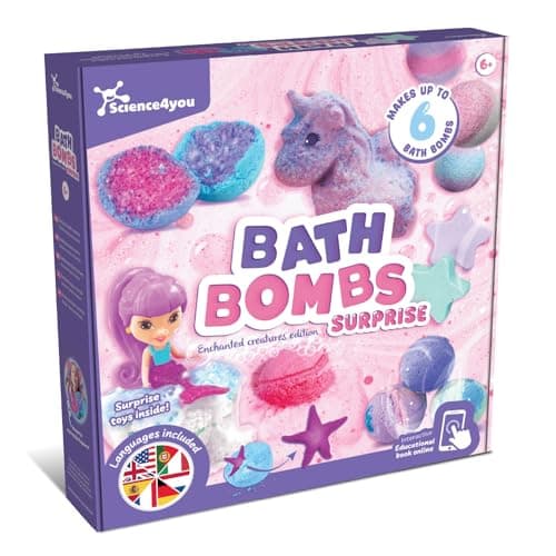 Image of Science4you Bath Bombs for Kids +6 – Bath Bombs Making Kit, Educational Science Kits: 6 Cosmetic Experiments, Stem Toys, Cosmetic Gift Ideal to Birthday, Easter, Christmas for Girls & Boys Age 6 7 8+