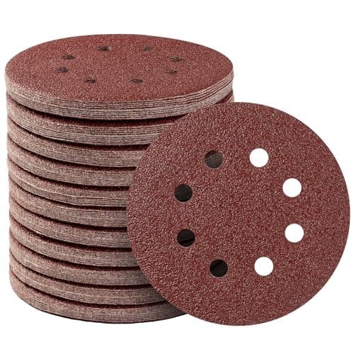 Image of SATC 125mm Sanding Discs 120Pcs Orbital Sander Discs Hook and Loop Sanding Pads for Random Orbital Sander, 40 60 80 100 150 180 240 320 400 600 Grits Sanding Discs