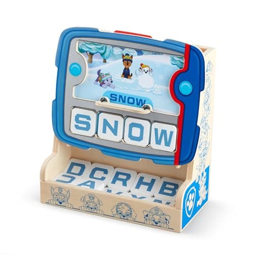 Image of Melissa & Doug PAW Patrol Wooden See & Spell Pup Pad Game | Wooden Toy | Educational Play | Developmental Toy for Kids | 4 and Above | Gift for Boys or Girls