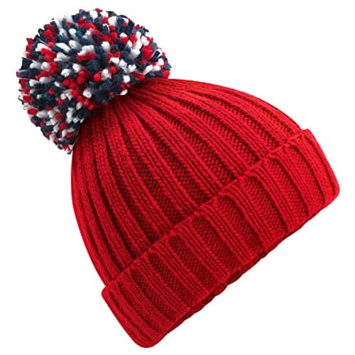 Image of Beechfield - Hygge Beanie - Stylish Cuffed Design - Classic Red