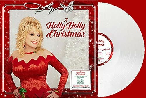 Image of A Holly Dolly Christmas - Exclusive Club Members Only Edition Transparent White Colored Vinyl LP