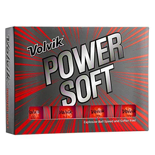 Image of Volvik Power Soft Golf Ball Pack - Red, 12 pack