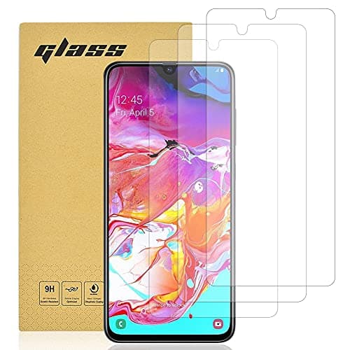 Image of Totill Tempered Glass for Samsung Galaxy A70 Screen Protector, [3 Pack] [Easy install] [Case Friendly] [9H-Hardness] [Crystal Clarity] Premium Tempered Glass Screen Protector for Galaxy A70