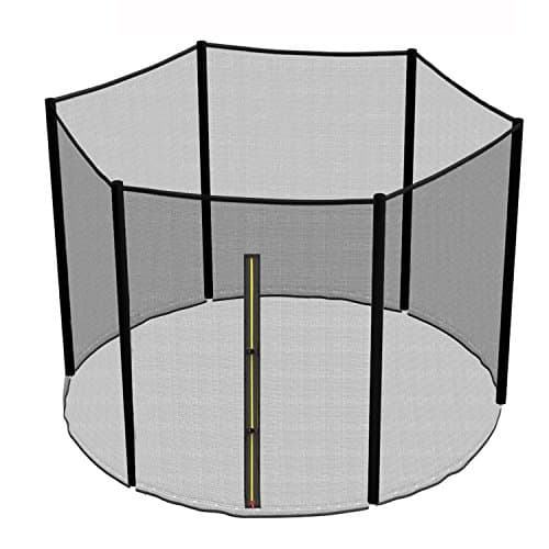 Image of Green Bay Replacement Safety Net Enclosure Surround Outside Netting Black (Net Only) - For 10FT Garden Trampoline With 6 Poles