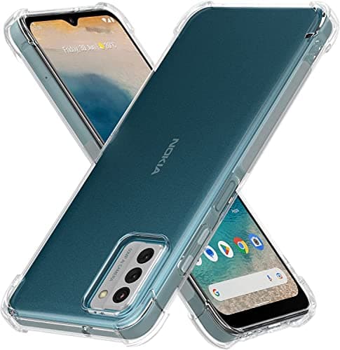 Image of PIXFAB For Nokia G22 Clear Case, Shockproof [Ultra Slim] Scratch Resistant Gel Rubber Silicone [Protective Case] Phone Cover For Nokia G22 - Clear
