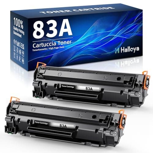 Image of Halloya 83A Compatible Toner Cartridge Replacement for HP CF283A 83A for HP LaserJet Pro M201dw M201n LaserJet Pro MFP M225dn M225dw M125a M125rnw M125nw MFP M127fn M127fp M127fs M127fw (2 Pack)