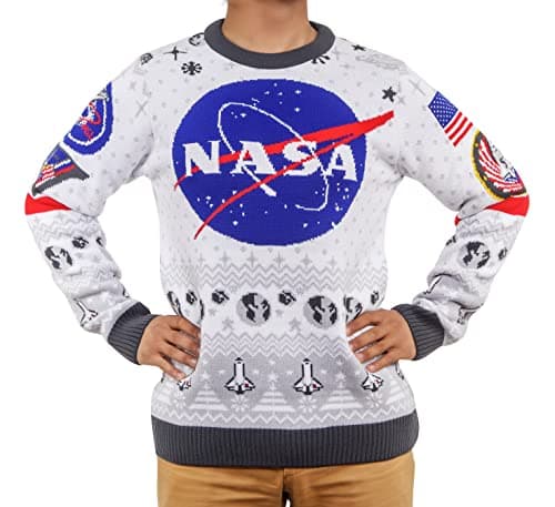 Image of Merchoid NASA Christmas Jumper Gift for Men or Women (Size: XXXL)