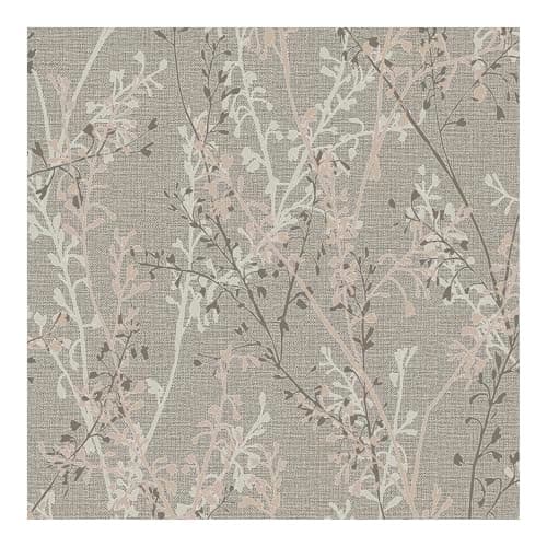 Image of Boutique Breeze Sprig Natural Wallpaper | Paste The Wall Application | Suitable for Any Room | Floral Wallpaper
