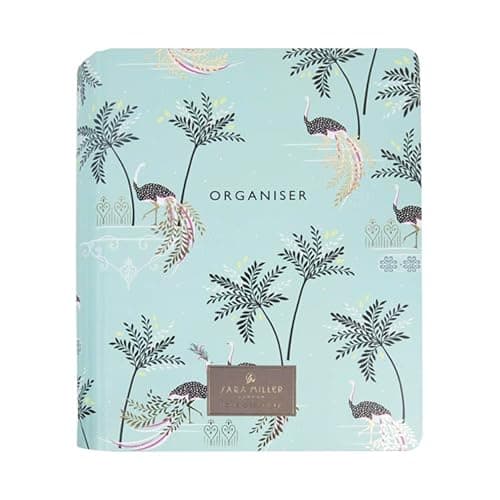 Image of Sara Miller Savannah Ringbound A5 Organiser with Gold Foil Detail and Tabbed Dividers