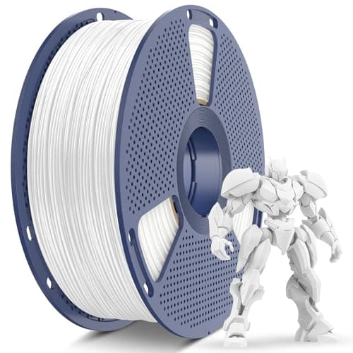Image of SUNLU ABS Filament 1.75mm, High Strength 3D Printer Filament, High Temperature Resistance 3D Printing Filament 1.75mm, 1KG Spool, abs White