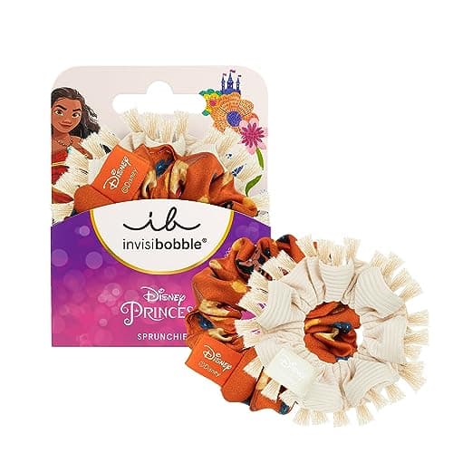 Image of Invisibobble Kids Scrunchie Disney Moana - Beige & Orange Set of 2 - Hair Accessories Girls, Hair Bobbles Girls Scrunchies Set for Children