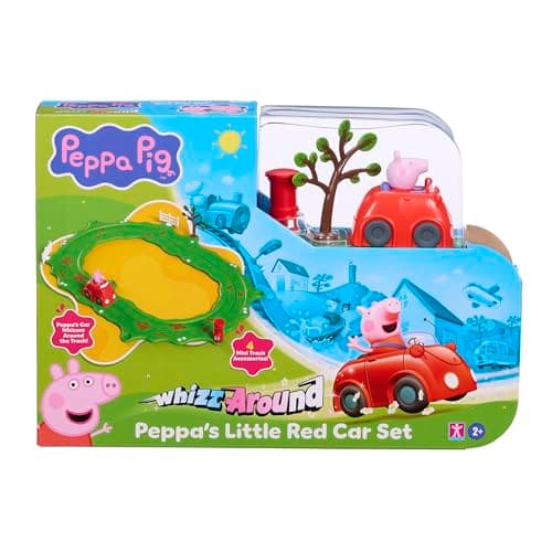 Image of Peppa Pig Whizz Around Peppa’s Little Red Car Set, Motorised Vehicles, Track Toys, Pre-school Toys