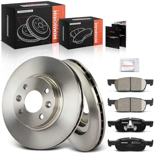 Image of Frankberg Brake Kit incl. 2x Brake Disc + 4x Brake Pad Front Compatible with S.a.n.d.e.r.o II Clio IV BH Logan MCV II Twingo III BCA BCM Replace# 410605536R