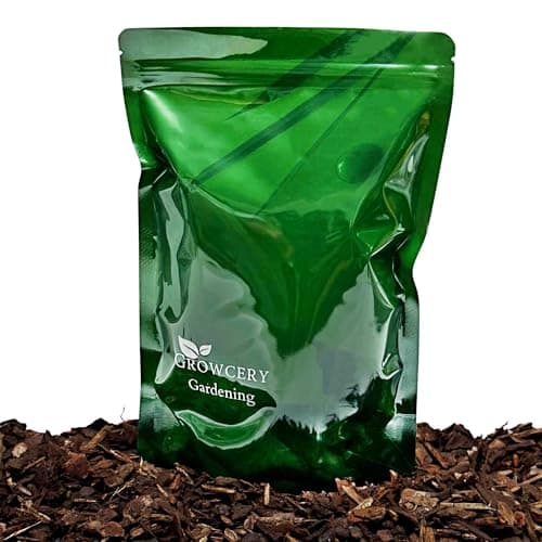 Image of Growcery Orchid Potting Mix – Premium British Pine Bark Chippings for Plants, Mulch, Beds, Landscaping, Moisture Control – Child & Pet Safe, Natural Soil Cover (1L)