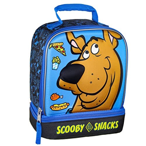 Image of Bioworld Scooby-Doo Scooby Snacks Dual Compartment Insulated Lunch Tote Bag