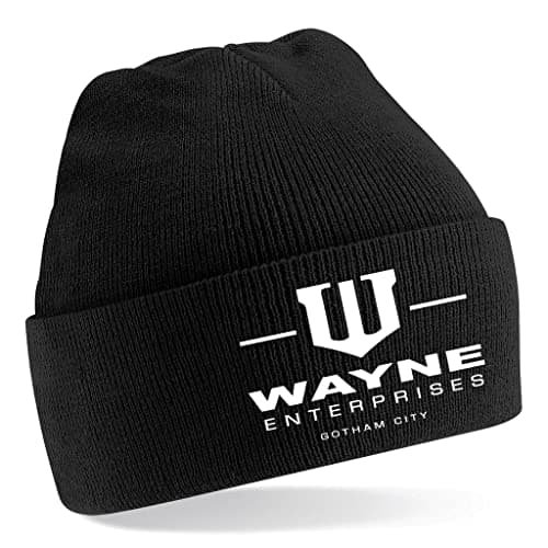 Image of Wayne Enterprises Inspired by Batman Embroidered Beanie Hat Black