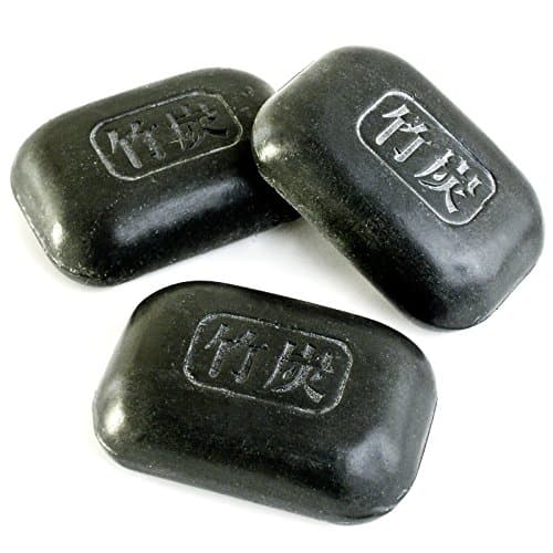 Image of Bamboo Charcoal Soap For Soothing Dry Irritated Skin - 3 x 100gram Bars