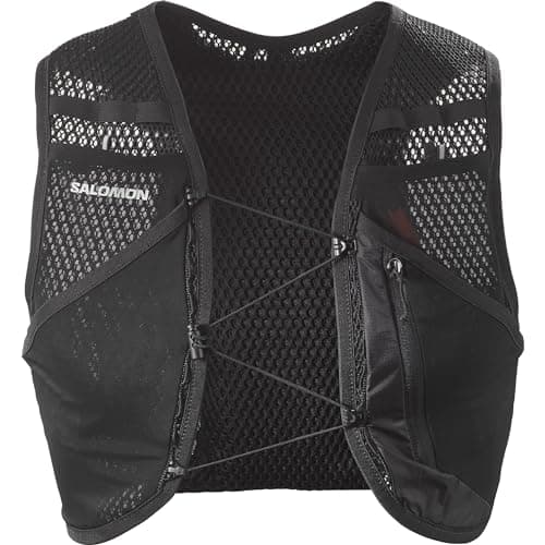 Image of Salomon Active Skin 4 No Flasks, Easy Hydration Vest Chest Pockets, Precision SensiFit Comfort, Custom Quiver Compatible Secure Storage, Short Trail Running Vest