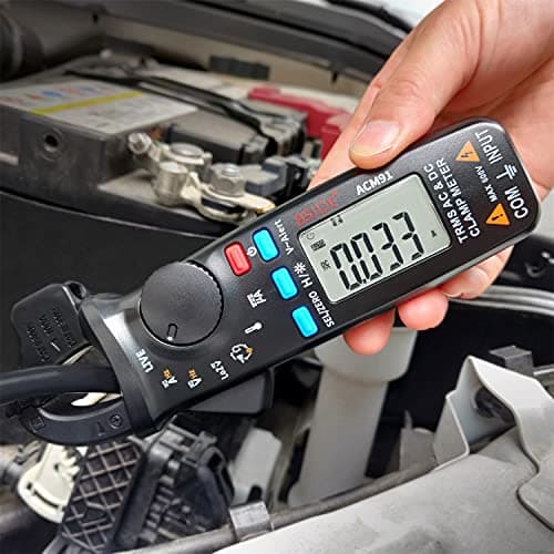 Image of BSIDE ACM91 Digital Clamp Meter 1mA AC DC Current Earth Leakage Tester True RMS Auto-Ranging 6000 Counts Temperature Capacitance Low Impedance Voltage Tester Milliamp Clamp Meter for Car Automotive