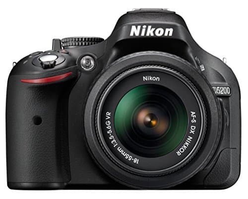 Image of Nikon D5200 Digital SLR Camera with 18-55mm VR Lens Kit - Black (24.1MP) 3 inch LCD (Renewed)
