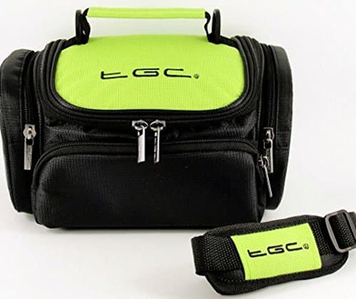Image of Snooper Truckmate SC5800 DVR Sat Nav GPS Case Bag by TGC ® with shoulder strap and Carry Handle (Green & Black)