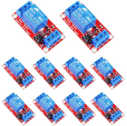 Image of RUNCCI-YUN 10pcs Relay Module DC 5V 1 Channel Relay Board with Optocoupler Isolation Support High or Low Level Trigger for Arduino