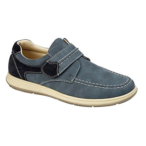 Image of Scimitar Roddy Mens Casual Touch Fasten Shoes Navy UK 8