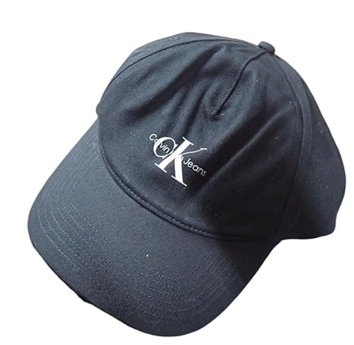 Image of Calvin Klein Women’s Printed Monologo Cotton Cap, Black (Na Black), One Size