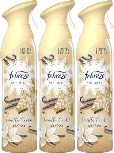 Image of 3 X 300 ml Febreze Air Freshener Spray - Vanilla Cookie