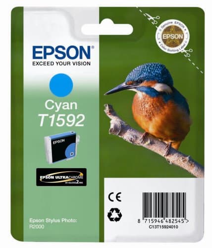 Image of Epson T1592 Print Cartridge, Cyan, Genuine, Amazon Dash Replenishment Ready, Standard