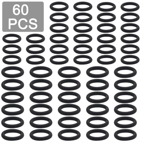 Image of 60 Pcs Power Pressure Washer O-Rings Replacement for 1/4 inch, 3/8 inch, M22 Quick Connect Coupler, Power Pressure Washer Hose O-Rings Set for Sealing Maintenance