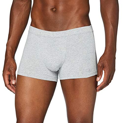 Image of LVB Supima Stretch Cotton Men's Boxer, Grey (Grey Melange), XXL
