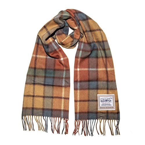 Image of Heritage Traditions 100% Pure Wool Tartan Scarves Shawls and Wraps (Autumn Check)